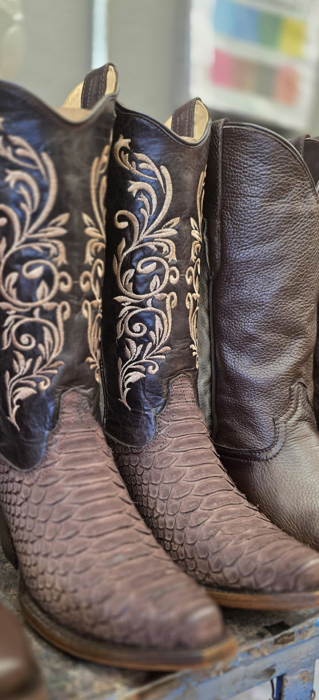 Genuine Handcrafted Python Boots