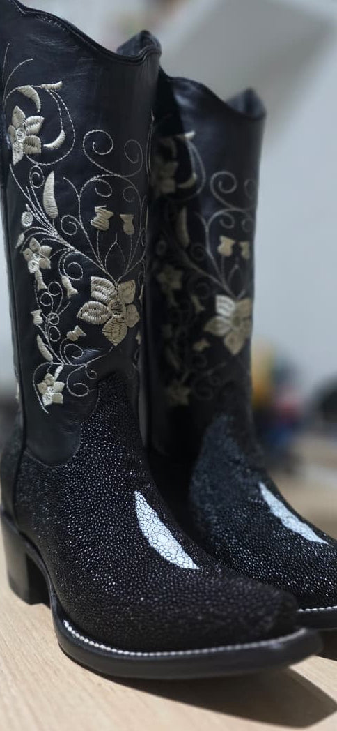 Handcrafted Genuine Stingray Boots