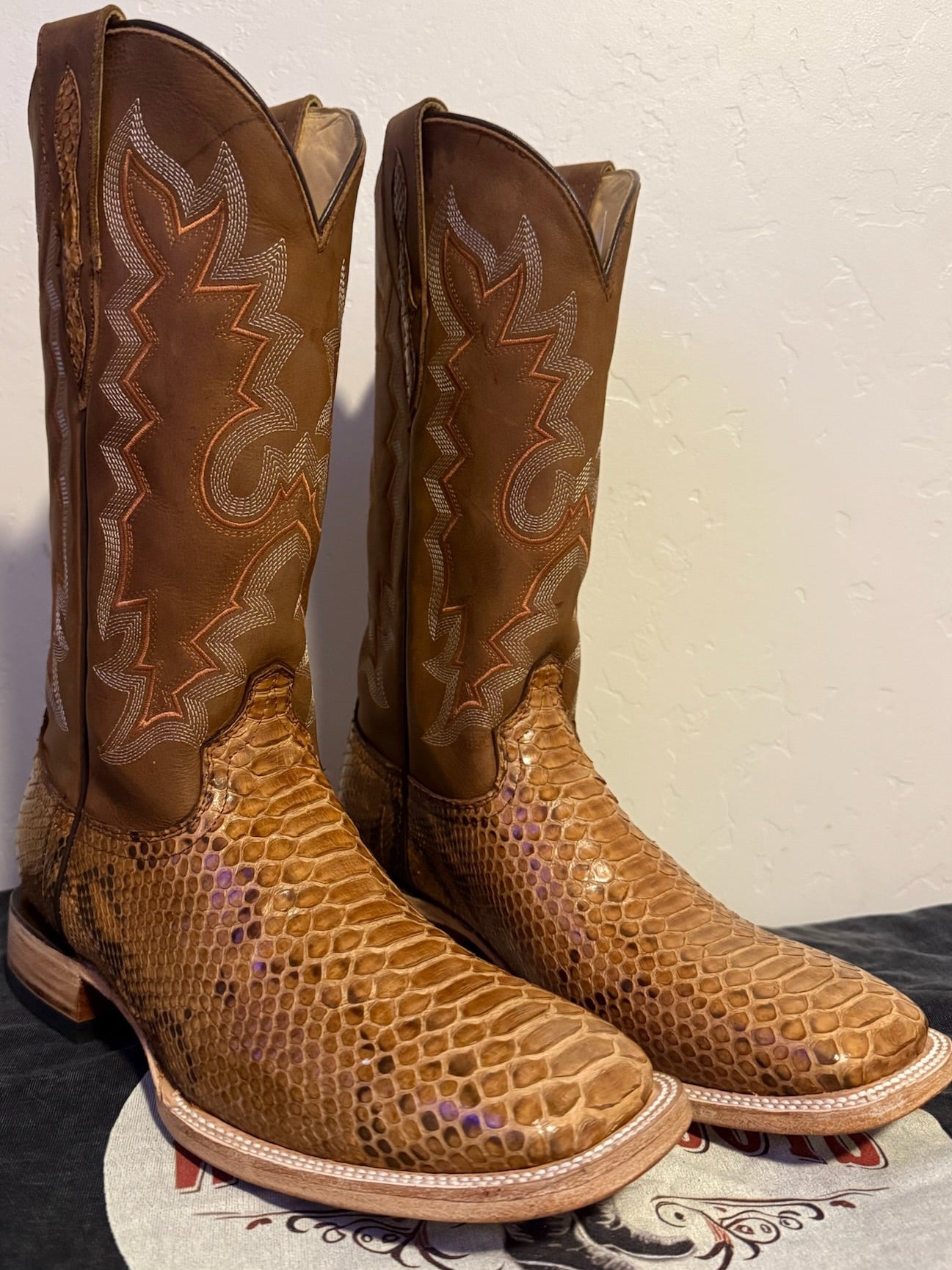 Genuine Handcrafted Python Boots