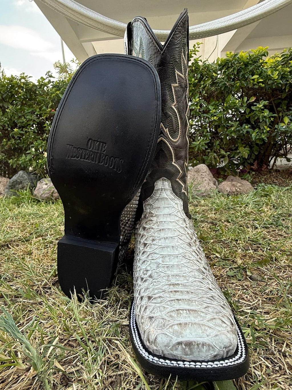 Genuine Handcrafted Python Boots