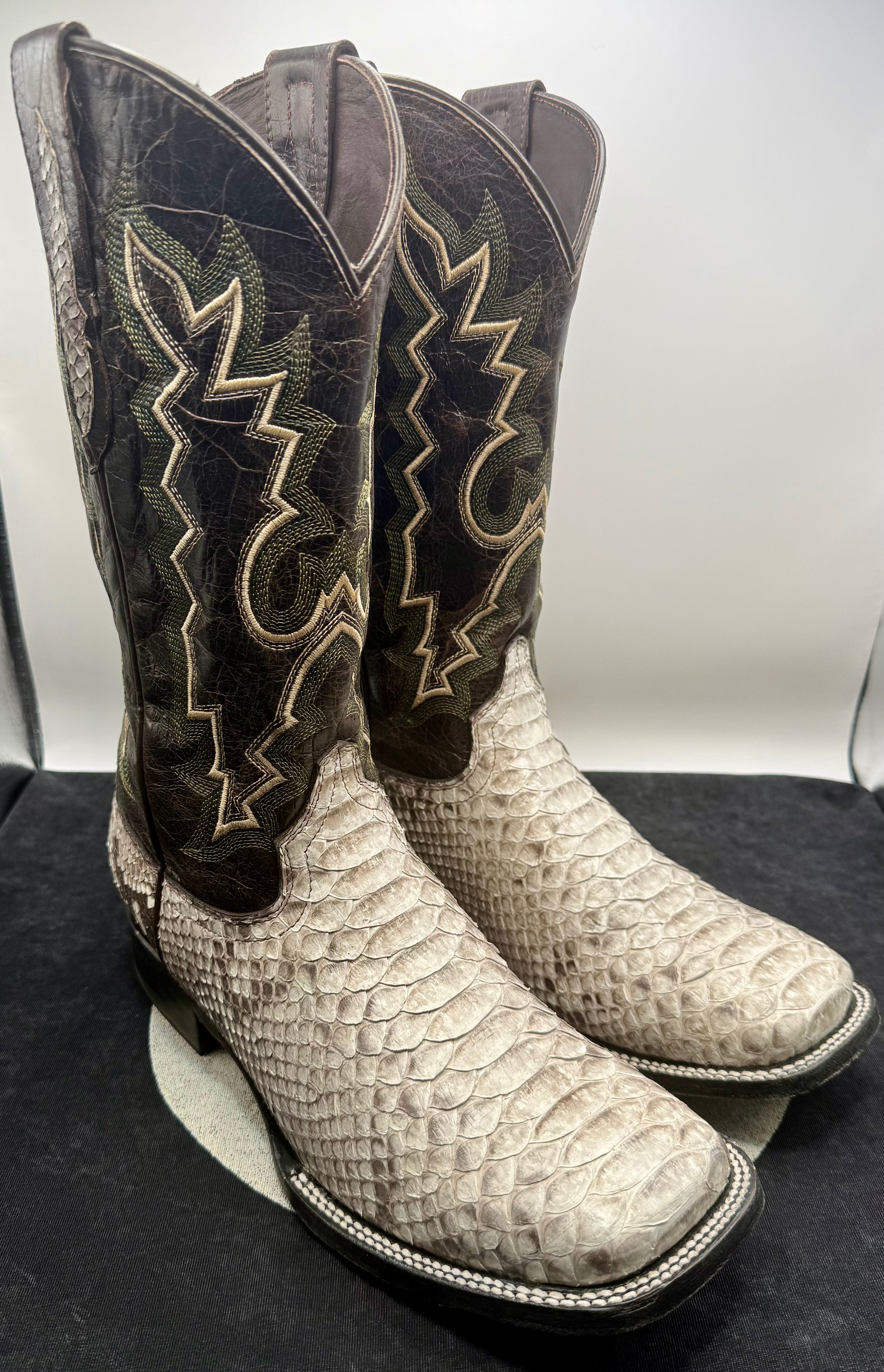 Genuine Handcrafted Python Boots