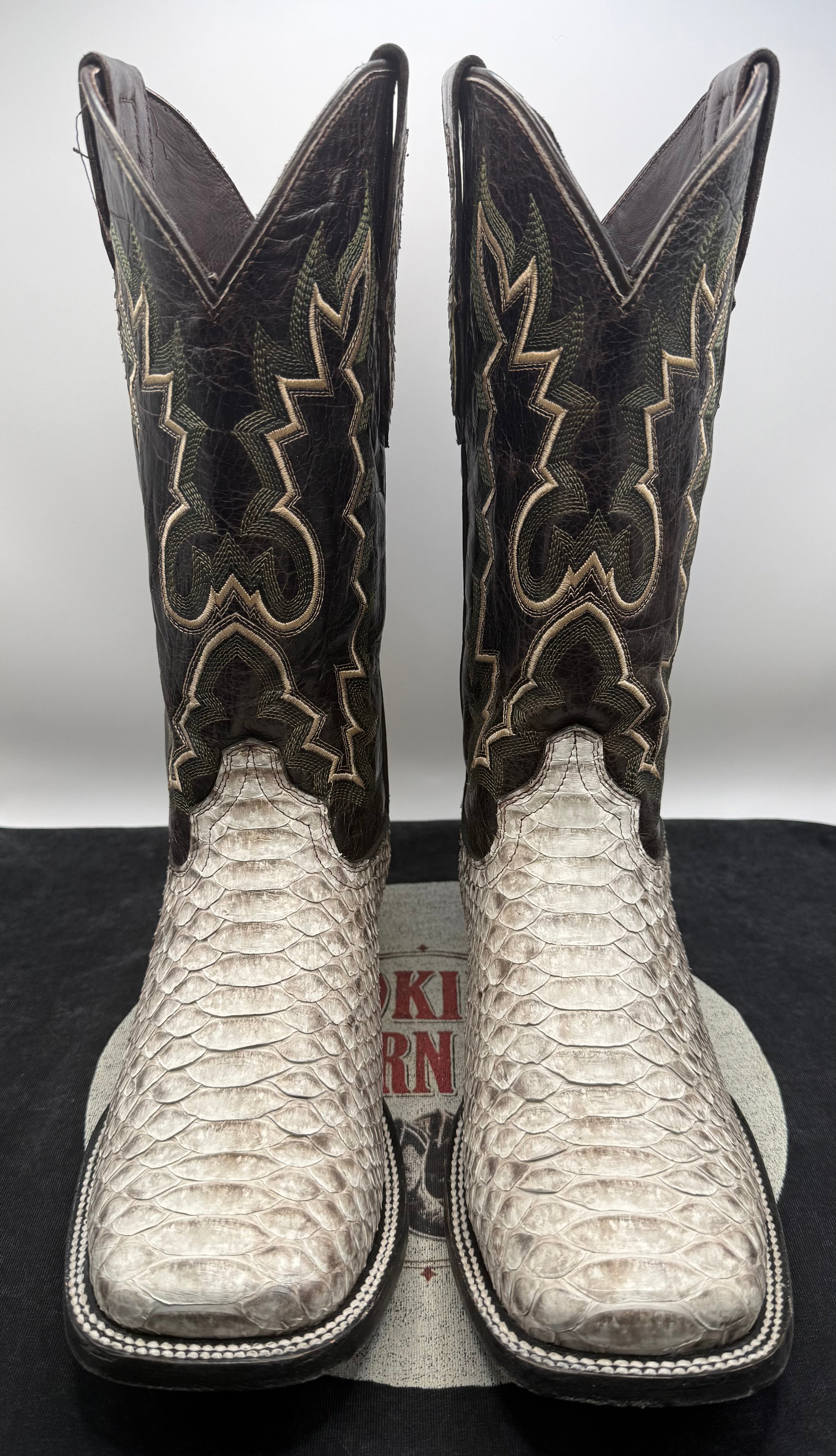 Genuine Handcrafted Python Boots