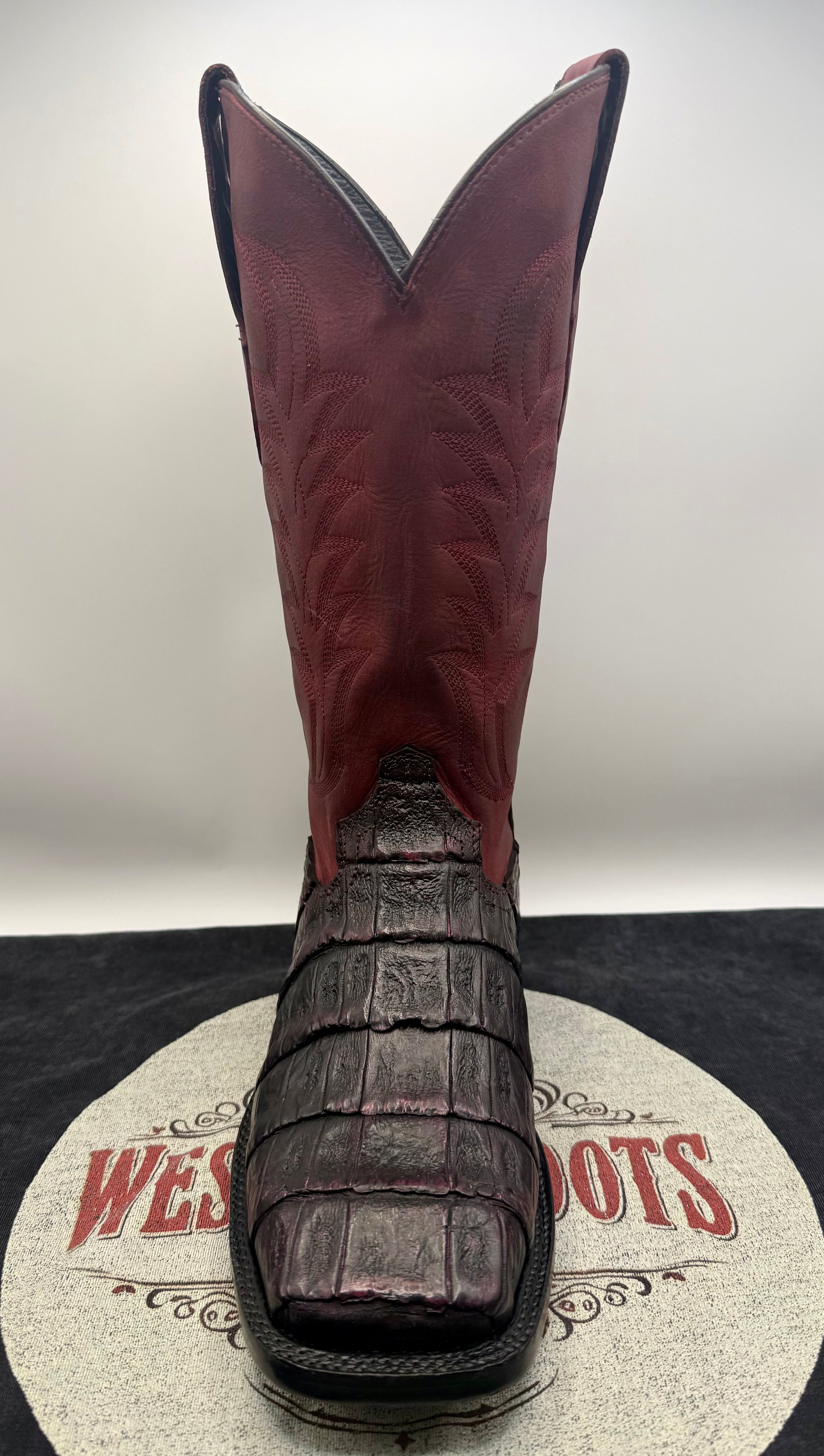 Genuine Handcrafted Alligator Belly Boots