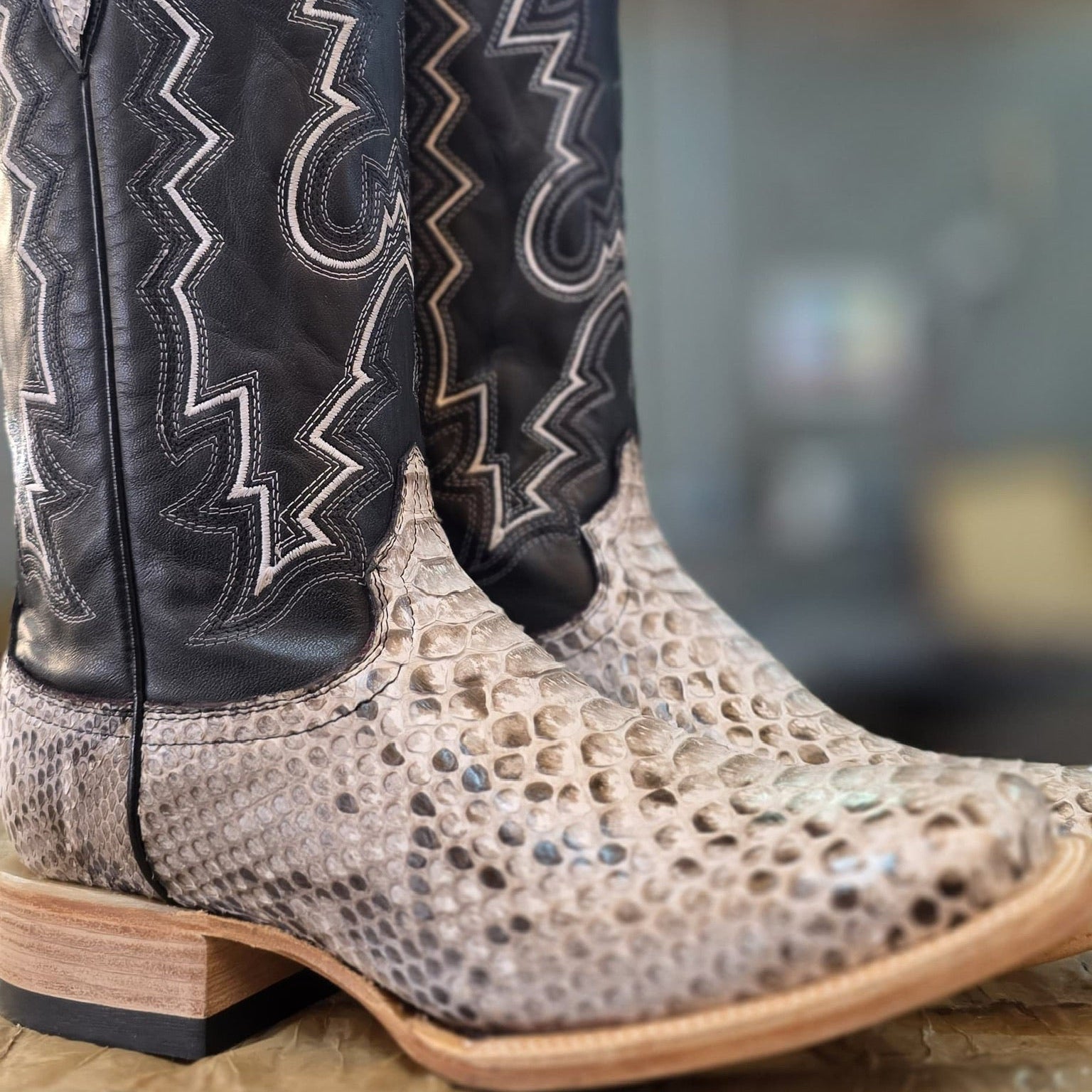 Genuine Handcrafted Python Boots