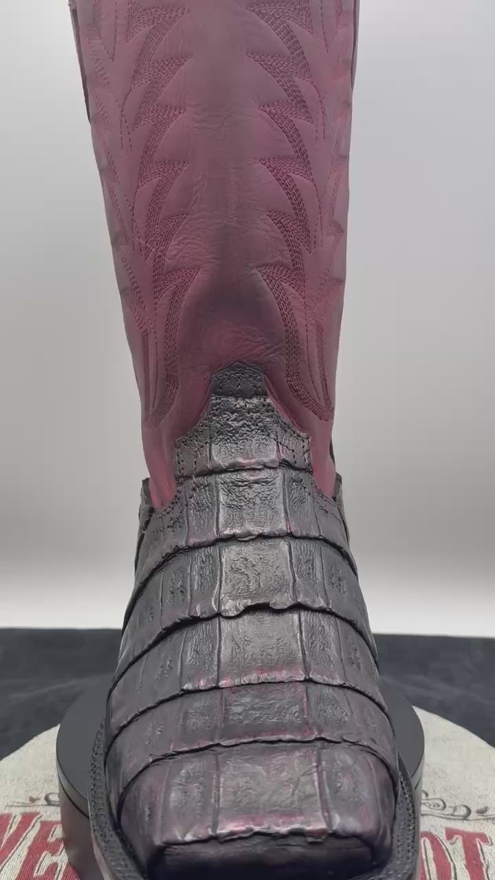 Genuine Handcrafted Alligator Belly Boots