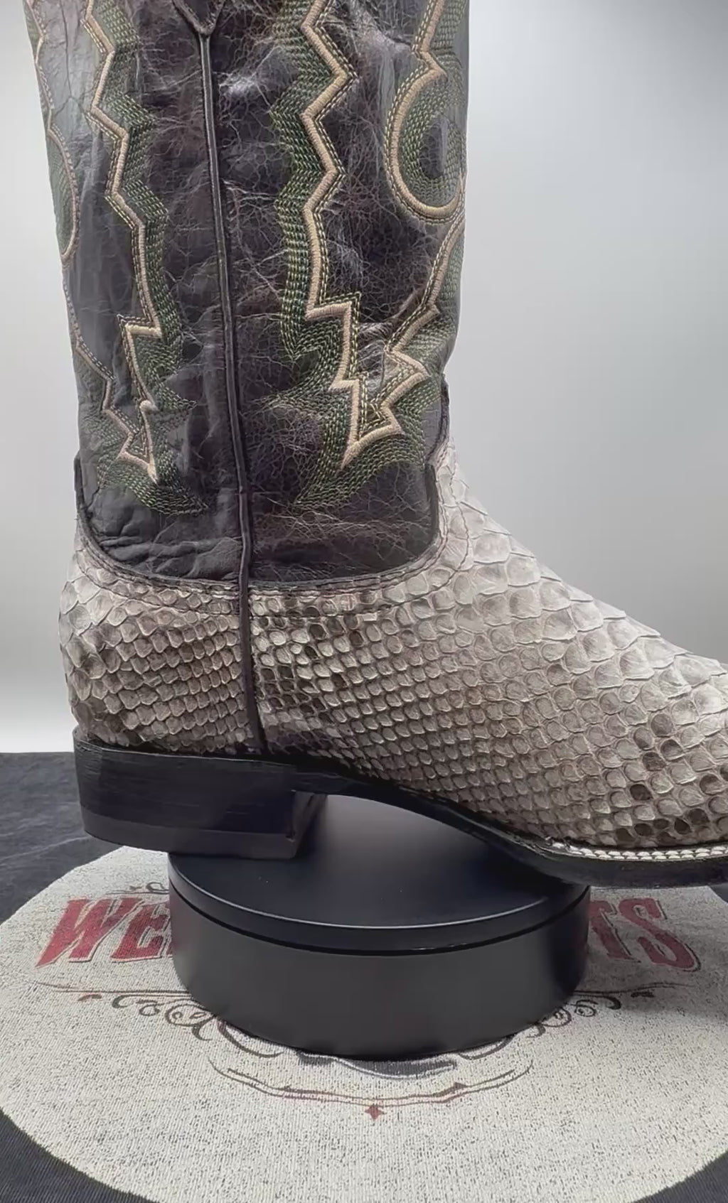 Genuine Handcrafted Python Boots